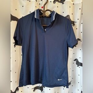 Nike Blue Polo Shirt Athletic Performance